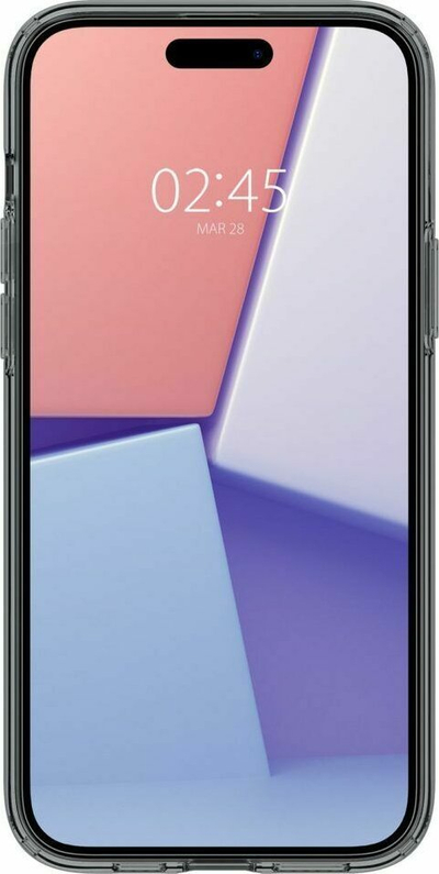 Mbajtëse telefoni Spigen Crystal Flex, për iPhone 15 Plus 6.7", transparente, gri e çelët