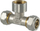 Nyje kompresioni T TDM Brass 1055, 26mm x 3/4", 90°, bronz me nikel