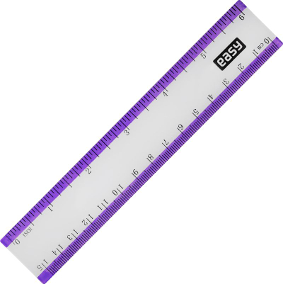 Сет за цртање Easy Stationery Drafting Set, линијар 15 cm, транспортир 180°, проѕирен