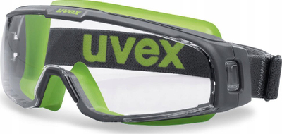 Заштитни очила Uvex U-Sonic 9308245, ергономски, низок притисок, црно зелени