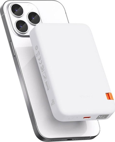Power bank magnetik Mcdodo Fast Magnetic, 10000mAh, 20W MagSafe, i bardhë