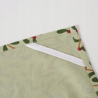 Rrobë kuzhine Boltze Home Mistletoe, 50 x 50 cm, set me 2 copë, bezhë jeshile e kuqe