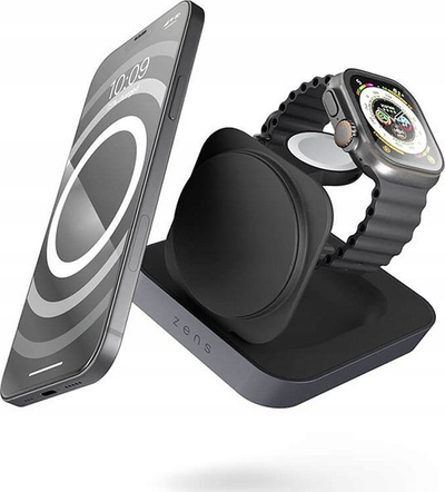 Безжичен полнач ZENS Pro 2 Qi2, магнетен, 15W, црн