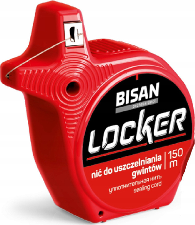 Kordelë mbyllëse Bisan Locker, 150m, për ujë gaz dhe ajër, e bardhë