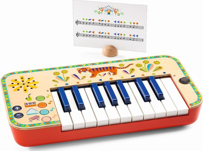 Piano lodër Djeco Animambo Synthesizer, me fishkë, shumëngjyrëshe