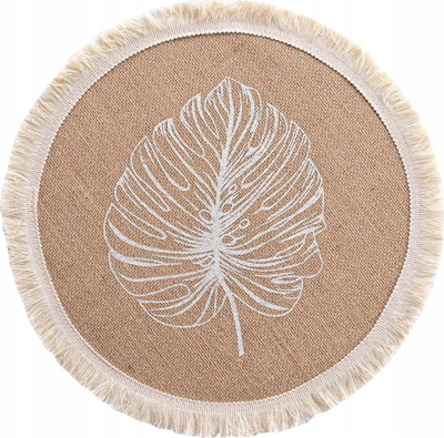 Nape pjatash Douceur d'intérieur Mogador, prej jute, Ø 38 cm, ngjyrë kafe