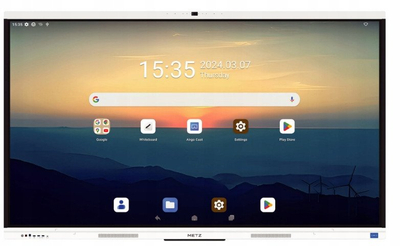 Monitor me prekje METZ 75SG1, 75", 4K, Android, për punë interaktive