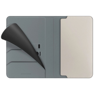 Kuti pasaporte Uniq Belmont, me RFID blocking, jeshile krem