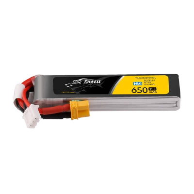 Bateri Lipo Tattu 2S Long-Pack, 650mAh, 7.6V 95C, gri