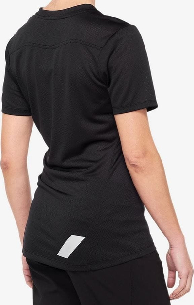 Bluzë çiklizmi 100 Percent RIDECAMP Women Jersey, me mëngë të shkurtra, për goca, e zezë, M