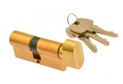 Cilindër brave GERDA Insert G30/50 WKE1, me knop, bronz