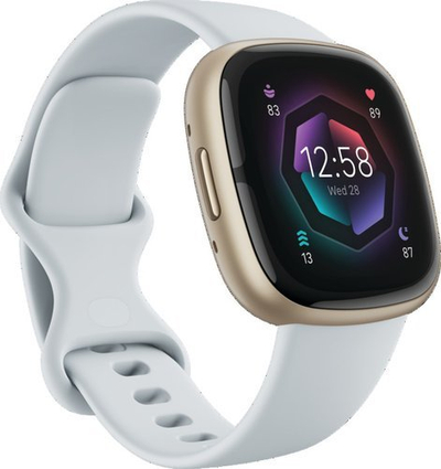 Ora e zgjuar Fitbit Sense 2, me GPS, ekran me prekje, ngjyrë ari