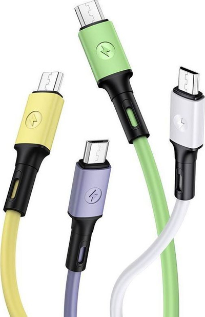 Kabllo Usams USB-A - microUSB (69871-uu), 1 m, e gjelbër