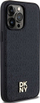 Маска за телефон DKNY PU кожа Repeat Pattern Stack Logo MagSafe, за iPhone 14 Pro, црна