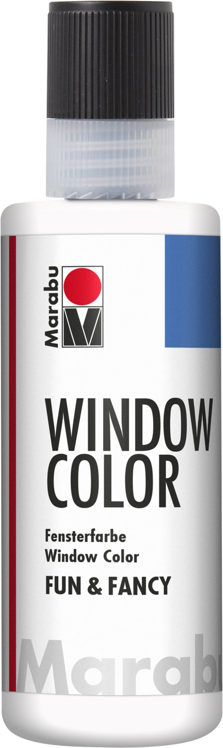 Bojë xhami Marabu Window Color fun & fancy, 80ml, me shkëlqim, transparente