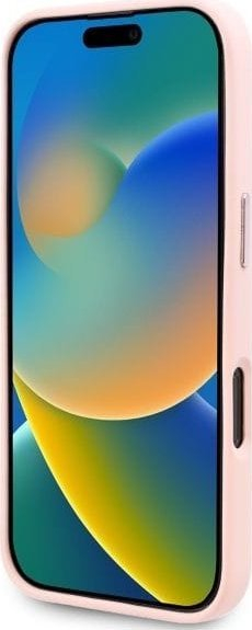 Këllëf telefoni Karl Lagerfeld KLHMP16XSCMKMPCP, për iPhone 16 Pro Max, silikon i fortë, rozë