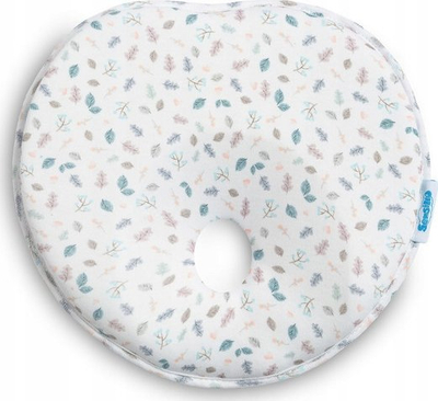 Ергономско перниче CORRECTIVE PILLOW LEAVES, за новороденчиња, 22×22 cm, шарено