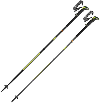 Shkopinj trekkingu Leki Sherpa FX One Carbon, 125cm, karboni, të zinj me të verdhë