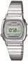 Orë dixhitale Casio Vintage LA670WEA 7EF, çelik inox, rezistente ndaj ujit, argjendtë