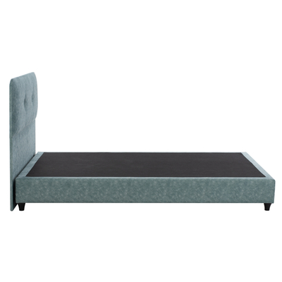 Shtrat gjumi Dolores HM648.27, për dyshek 120x200 cm, material Nubuck, jeshile e çelët