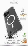 Mbrojtëse telefoni Puro Rear Cover, për iPhone 15 Pro Max, transparente