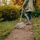 Grabujë gjethe Fiskars 1076977, gjerësi pune 42 cm, alumini, portokalli