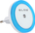 Dritë nate BLOW LED, me sensor muzgut, 0.5W, blu e bardhë