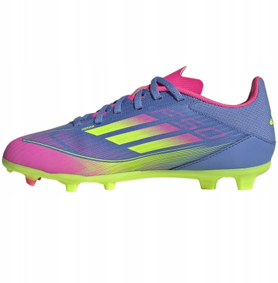 Çizme futbolli adidas F50 League Jr FG MG për kalamaj, për bar natyral edhe fushë artificiale, shumëngjyrëshe