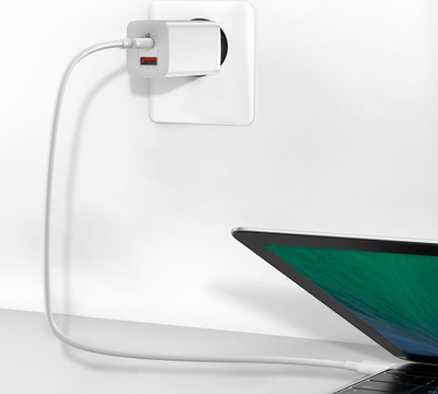 Adapter Baseus GaN2 Lite Fast PPS 65W USB, i bardhë