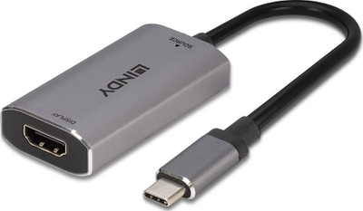 Adapter USB C në HDMI Lindy 43327, 4K, i bardhë