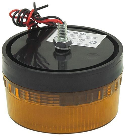 Sirene optike HC-05, 12V DC, diametër 73mm, portokalli