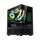 Kuti kompjuteri 1STPLAYER Gaming MI7-a, ATX Mid Tower, xham i temperuar, e zezë