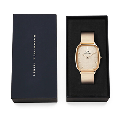 Orë dore Daniel Wellington Marlon Wire Linen Rose Gold DW00100815, e artë