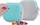 Portofol PIXIE CREW Storage Pouch, 15 cm, panel silikoni, gri turquoise