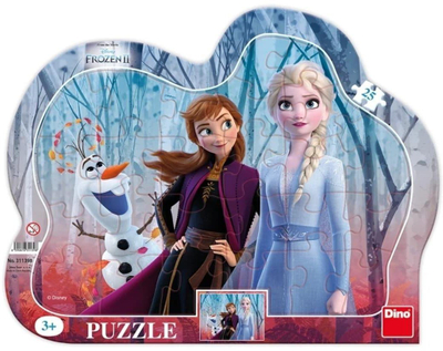 Puzzle me kornizë Dino Frozen 2, 25 copa, shumëngjyrësh