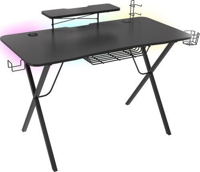Tavolinë gaming Genesis Holm 300 RGB, 120 cm, e zezë