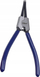 Pinca për unaza sigurie Dedra 180mm, për të jashtme, drejt, blu