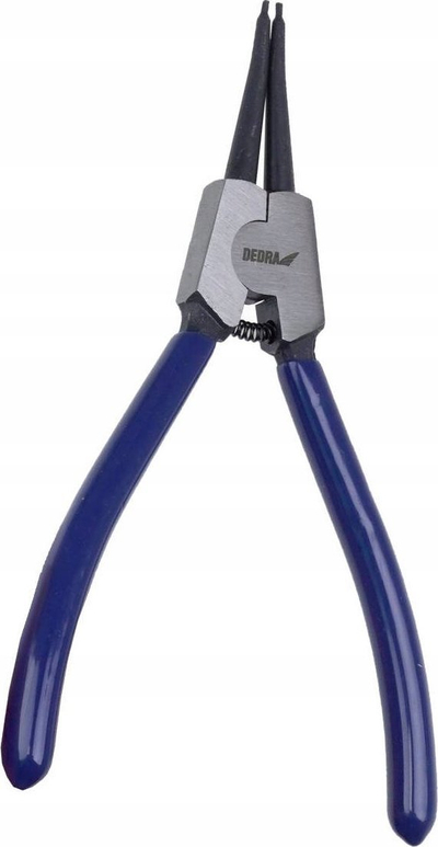 Pinca për unaza sigurie Dedra 180mm, për të jashtme, drejt, blu