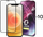 Xham mbrojtës për ekran Moto E7i Power, 9D, HD Plus, i zi, set 10 copë