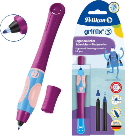 Stilolaps roller Pelikan Griffix Sweet Berry, i rehatshëm në dorë, për dorën e djathtë, ngjyrë vjollcë