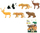 Set lodrash Trifox Zoo Animals, 6 pjesë, shumëngjyrësh