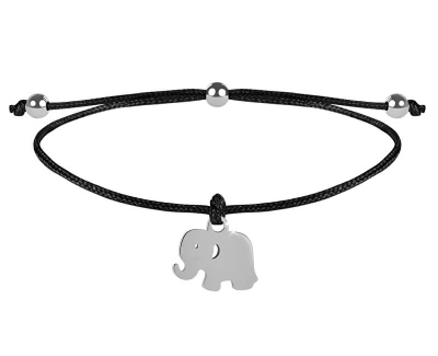 Byzylyk Troli Elephant, i zi/argjendtë