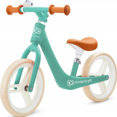 Biçikletë KinderKraft Fly Plus, e gjelbër, 3.75 kg, 53 cm