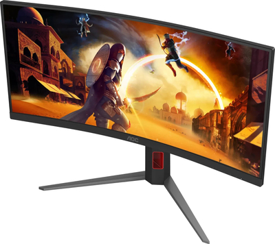 Monitor gaming AOC CU34G4, 34\", Wide Quad HD, i lakuar, i zi