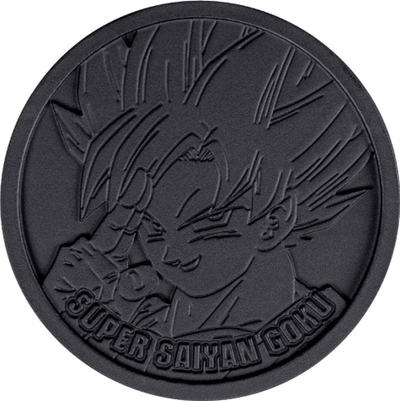 Figurë aksioni Bandai Dragon Ball Flash Series Super Saiyan Goku, 10 cm, me monedhë, shumëngjyrëshe