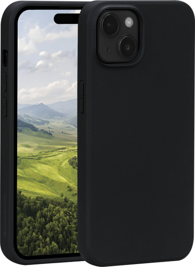 Mbrojtëse telefoni Dbramante1928 Greenland për iPhone 15, nga plastikë e ricikluar, shkon me karikim wireless, e zezë