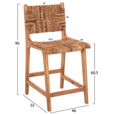 Kolltuk alumini Rachel 63x58x85Hcm (HM6088.05)