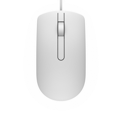 Mouse Dell MS116, optik 1000 dpi, USB, i bardhë