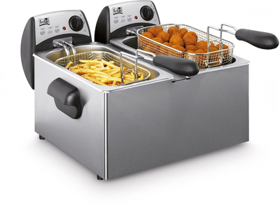 Fritezë Fritel FR 1355 DUO, 6 L, 4400 W, çelik inox
