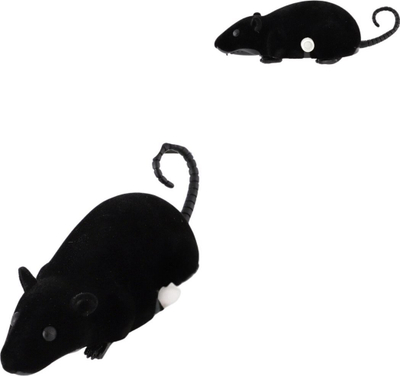 Lodër mi mekanik Flocked Wind-Up Mouse, me rrotulla, MIX ngjyra